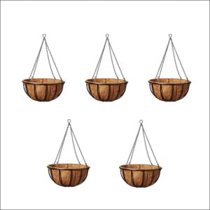 Yoidentity Coconut Fiber Hanging Basket, Coir Hanging Basket